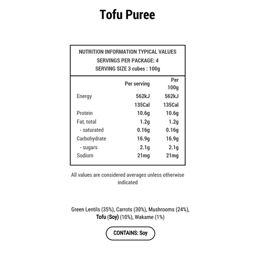 Tofu, Green Lentil & Wakame