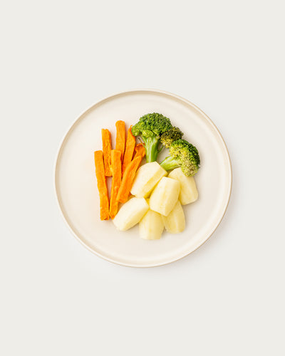 Baby Led Bites (Sweet Potato, Broccoli, & Pear)