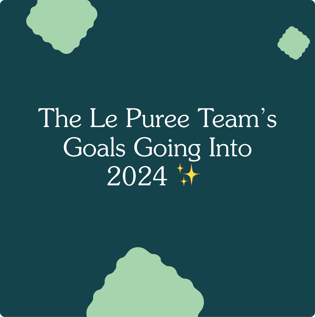 The Le Puree Team's 2024 Resolutions ✨