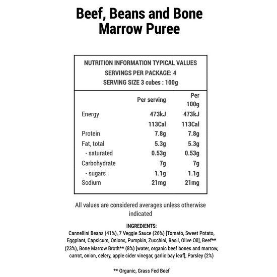 Le Puree AU Bone Marrow Bundle (3 Purées + 1 Marrow Broth)