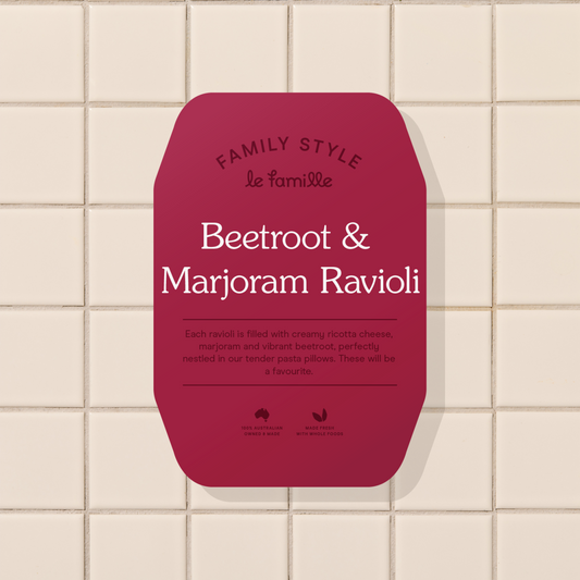 NEW! Majorjam & Beetroot Ravioli