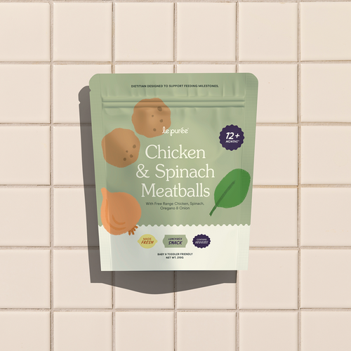 Organic Chicken & Spinach Meatballs BLW (9-Pack)