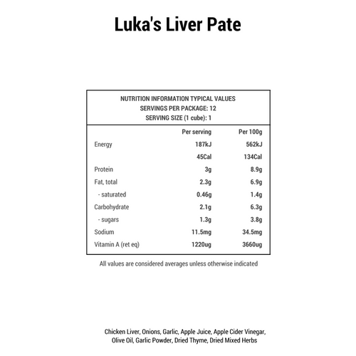 Luka's Organic Liver Pate