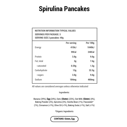 Spirulina Pancakes