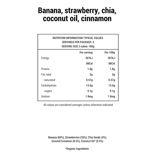 Banana, Strawberry, Chia Seed