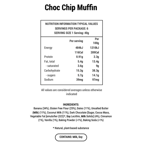 NEW! Choccy Chip Muffins
