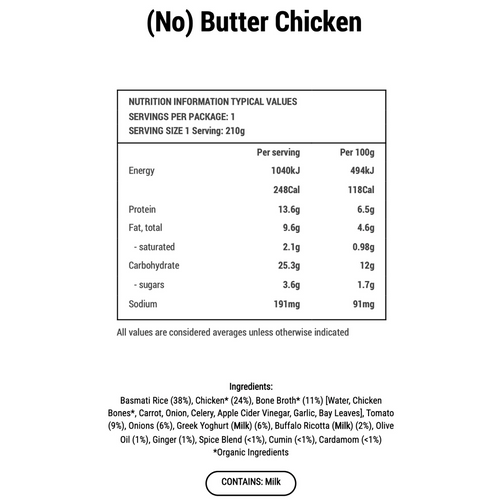 No Butter Chicken