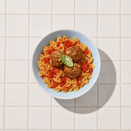 Nonna's Meatballs & Bowtie Pasta